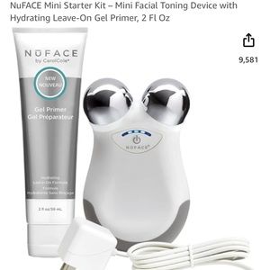 NuFACE Mini Facial Toning Device with 2 Hydrating Leave-On Gel Primer, 2 Fl Oz